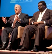 Leon Brooks and Mayor Foster Leon Brooks and Mayor Foster